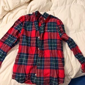 Vineyard Vines Red and Blue Plaid Shirt